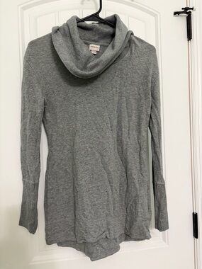 Merona Gray Cowl Neck Long Sleeve Sweater